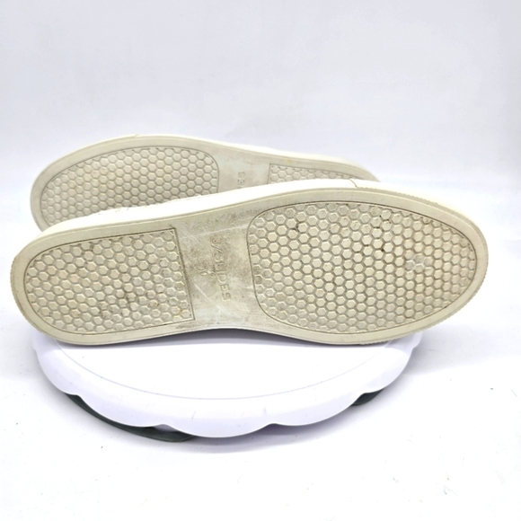 J/slides Shoe Women's 10 Justine Woven Platform Sneakers White - Picture 3 of 8